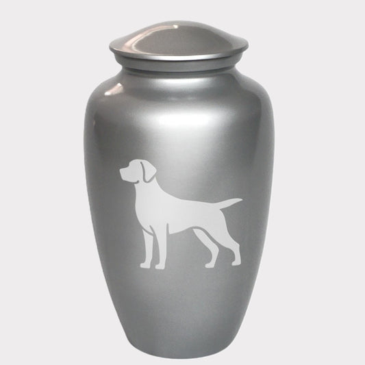 Alert Labrador Retriever Dog Cremation Urn