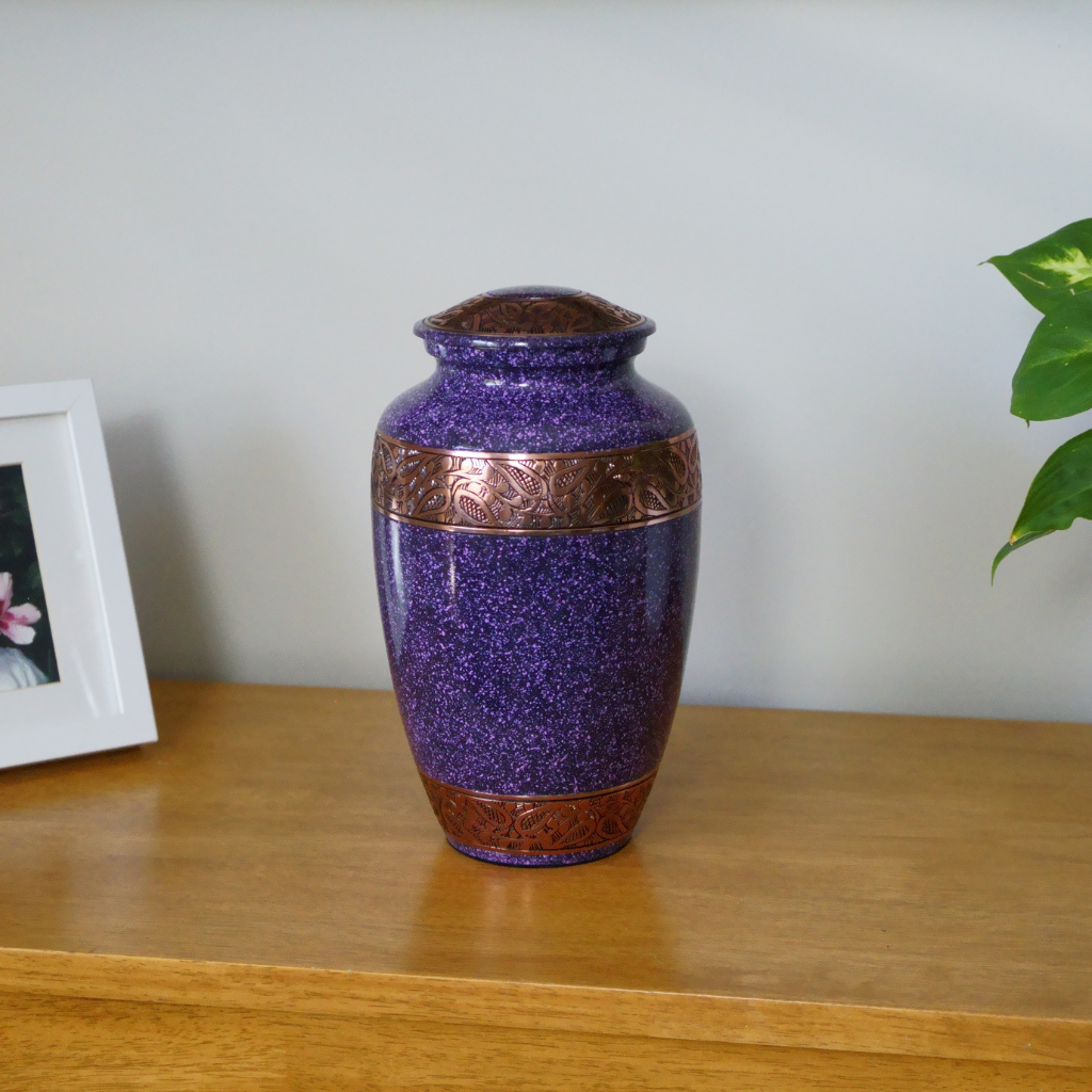 Amethyst Stars Cremation Urn