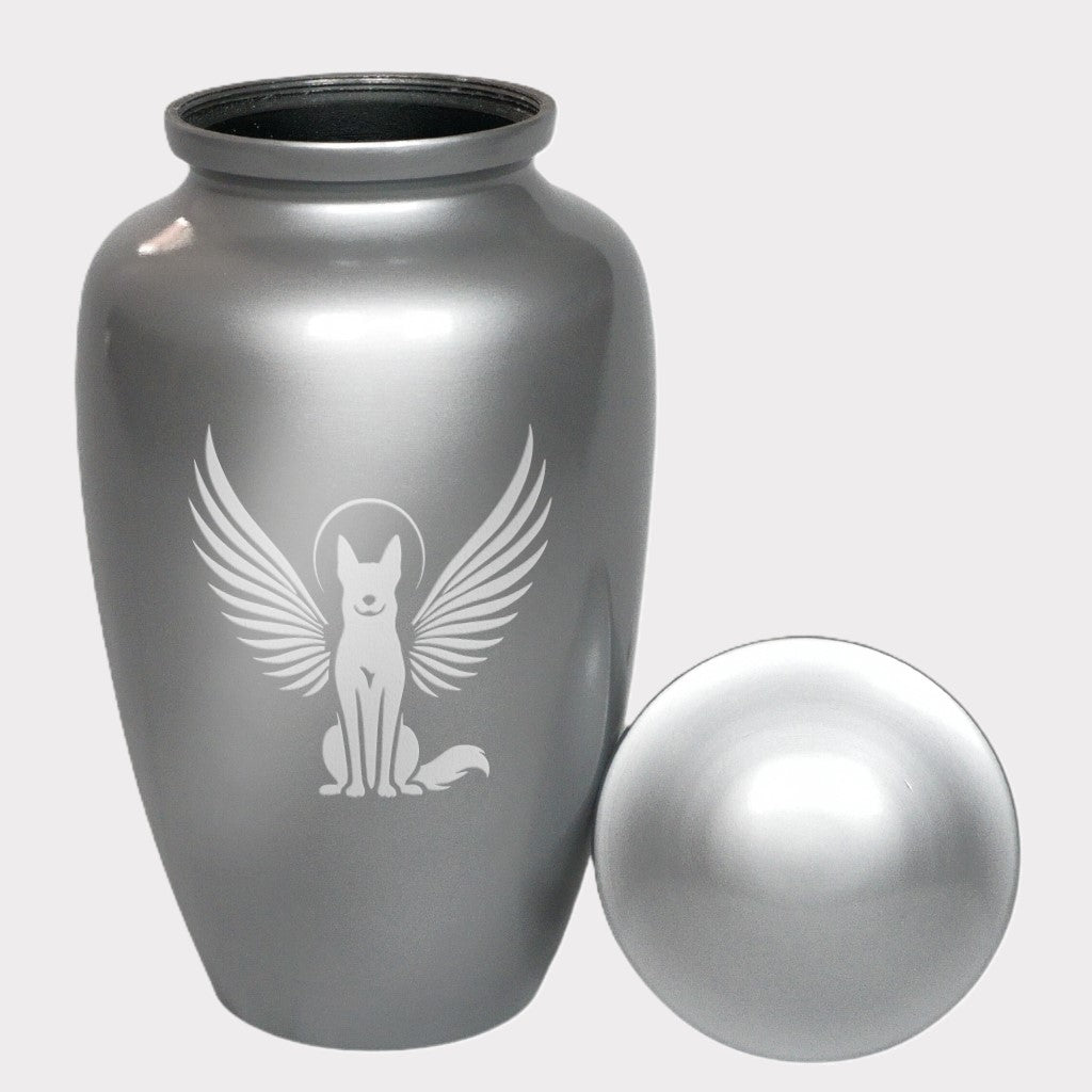 Angel Dog Cremation Urn