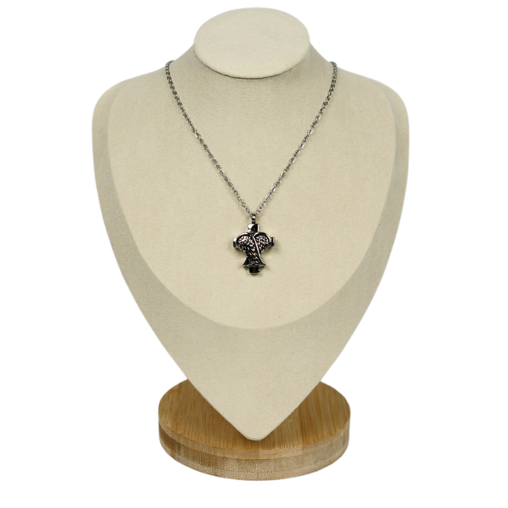 Angel Cross Cremation Pendant