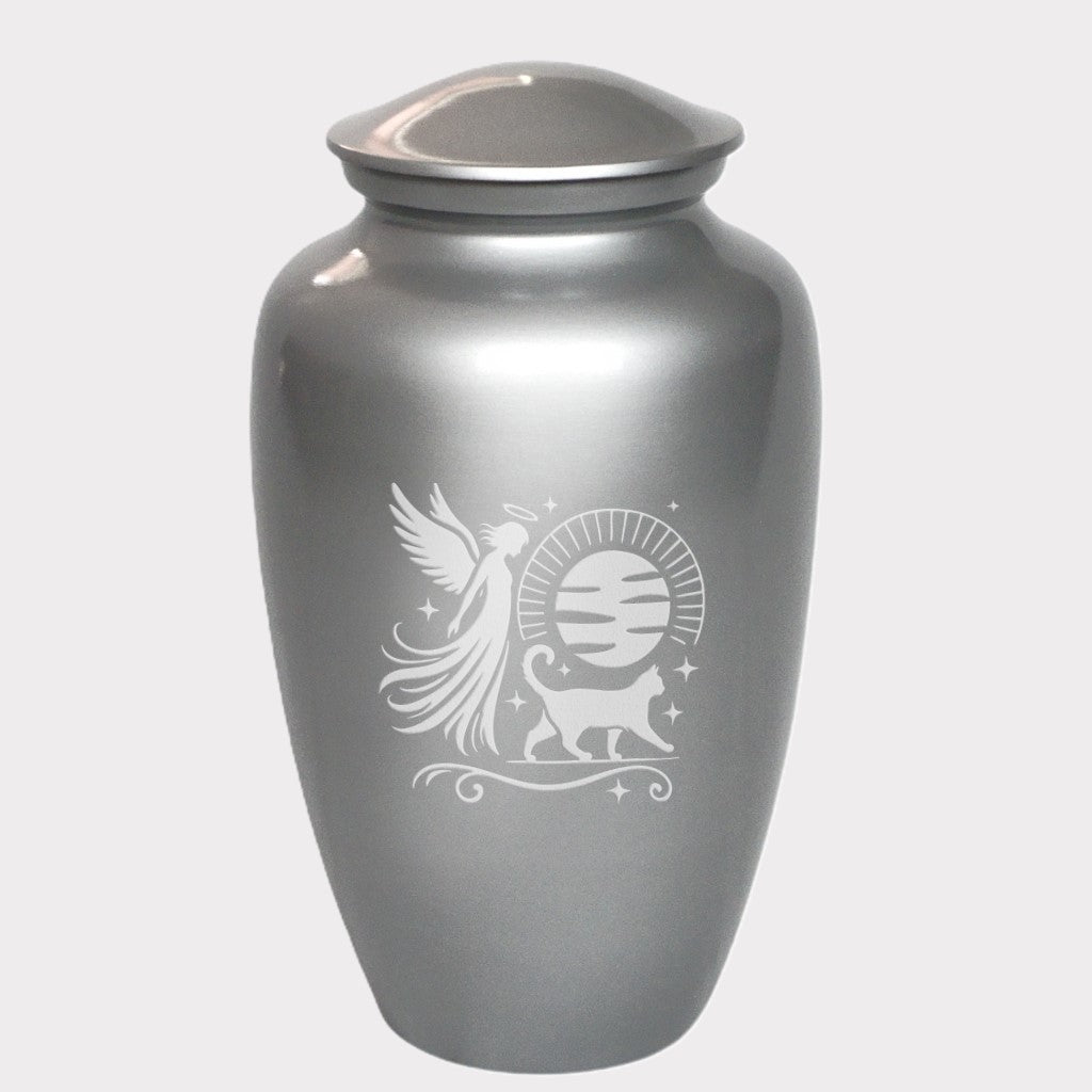 Angels Guidance Cat Cremation Urn