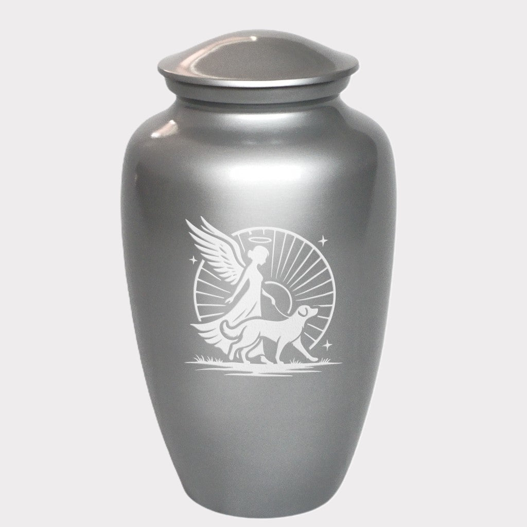 Angels Walk Dog Cremation Urn