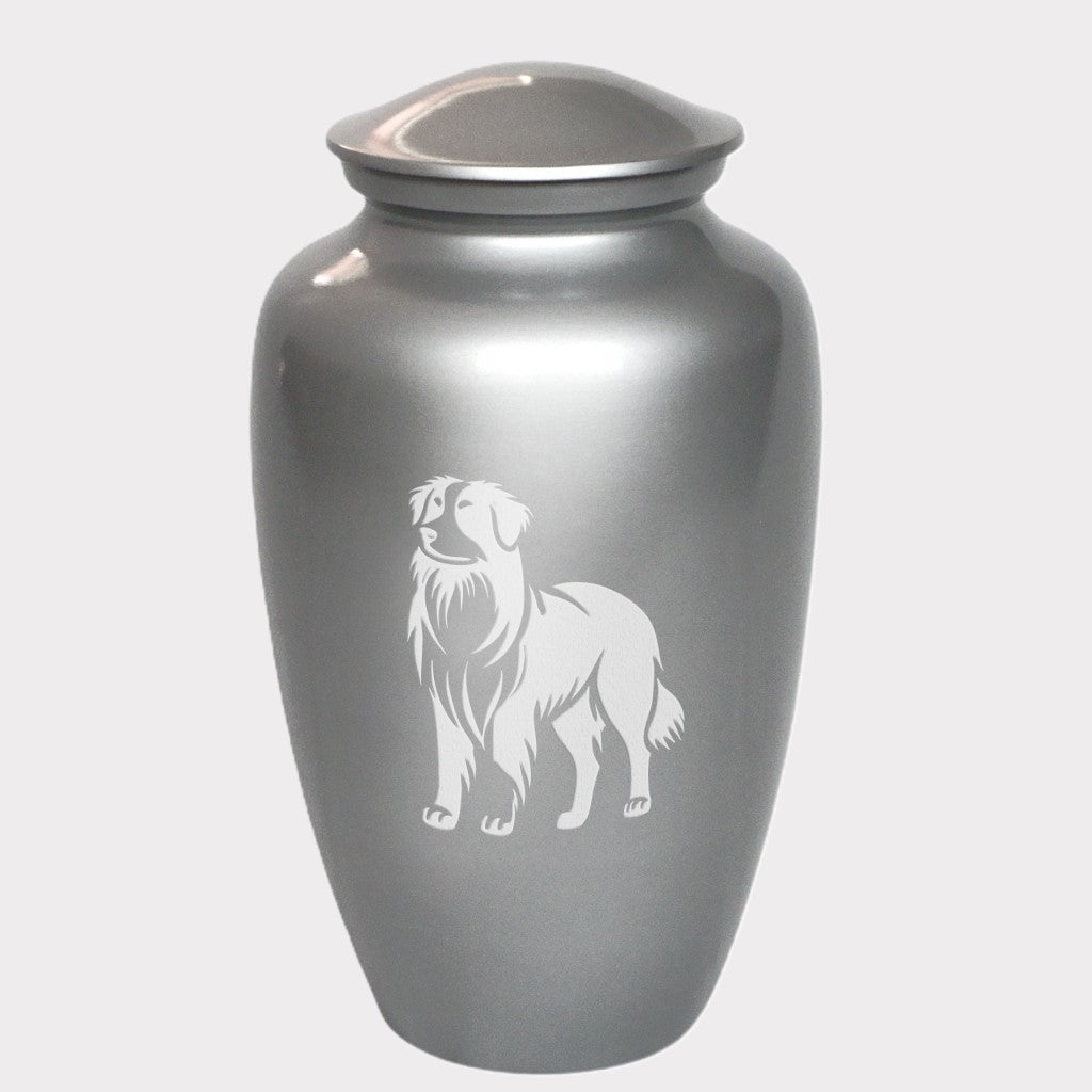 Australian Shepherd Dog Cremation Urn