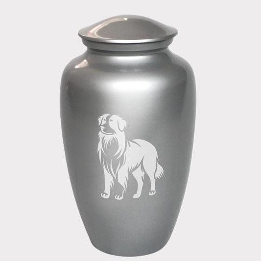 Australian Shepherd Dog Cremation Urn