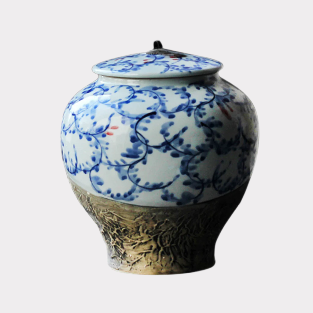 Azure Reverie Porcelain Cremation Urn