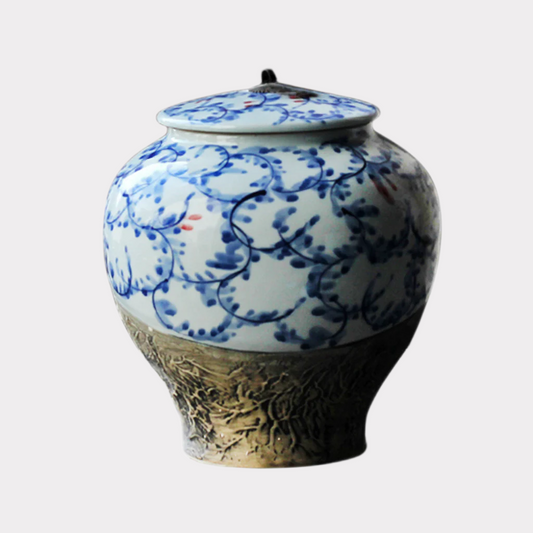 Azure Reverie Porcelain Cremation Urn
