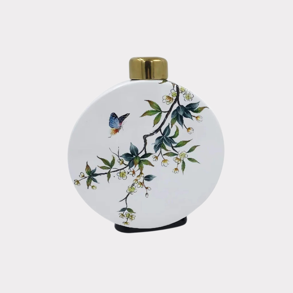 Blossoming Branch Ceramic Cremation Urn