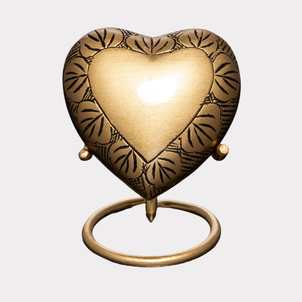 Bronze Heart Keepsake Urn – Affordable Urns