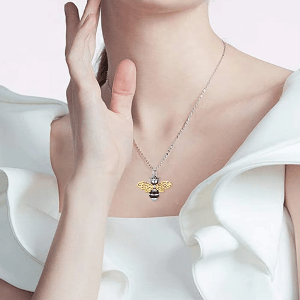 Busy Bee Cremation Necklace