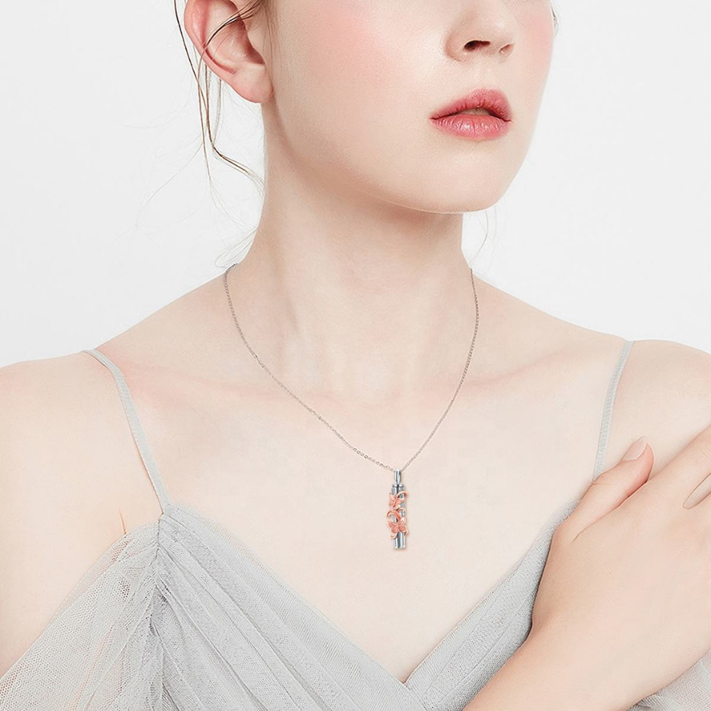 Butterfly Brilliance Cremation Necklace