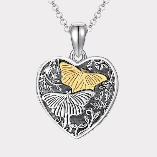 Butterfly Couple Cremation Necklace