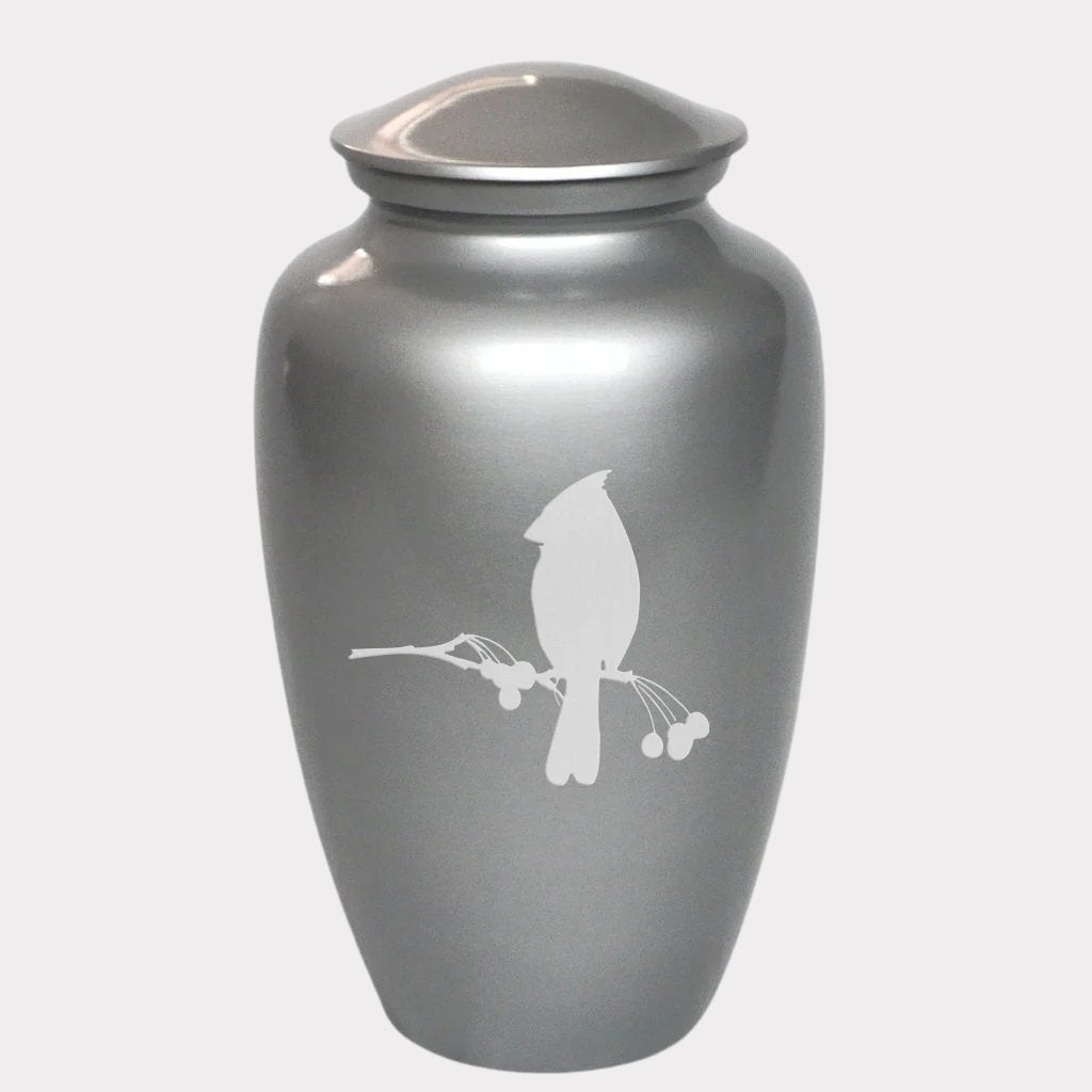 Cardinal Bird Cremation Urn