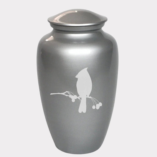 Cardinal Bird Cremation Urn