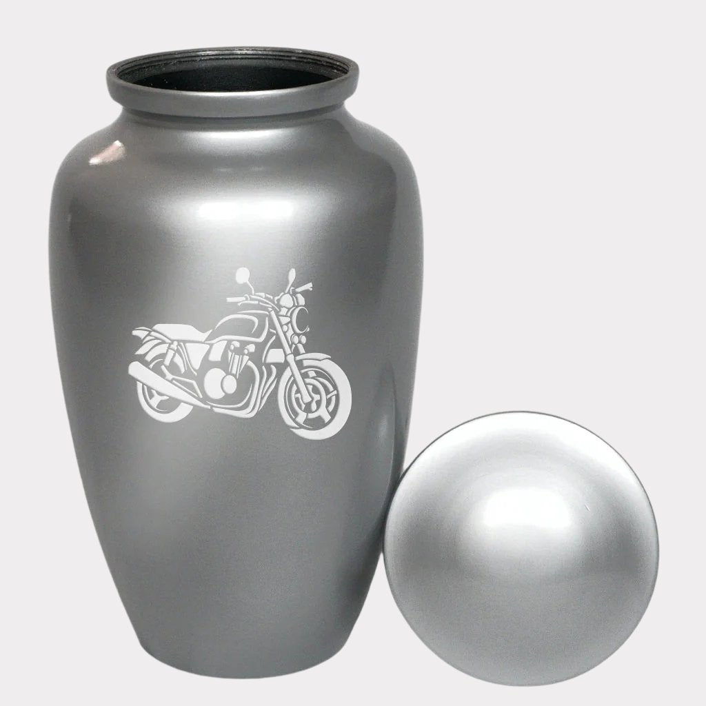 Classic Motorbike Cremation Urn
