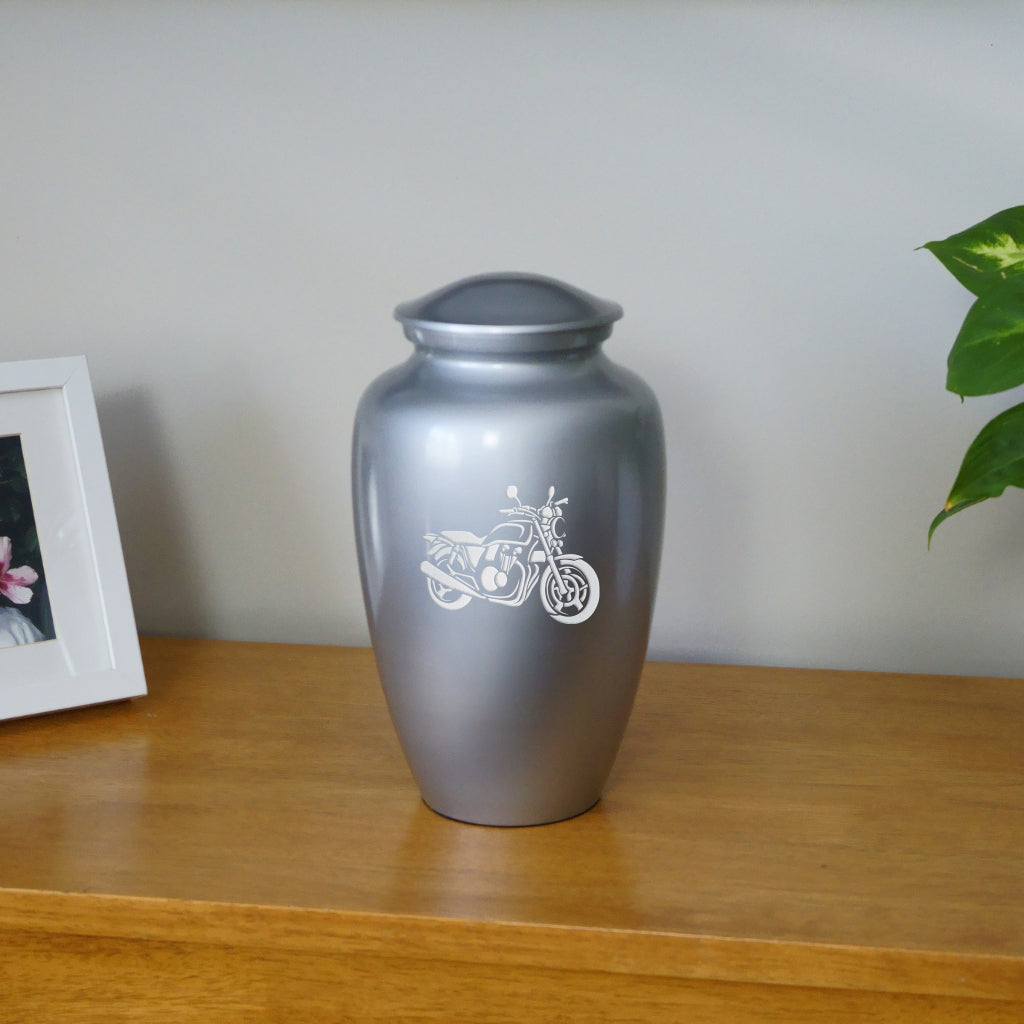 Classic Motorbike Cremation Urn