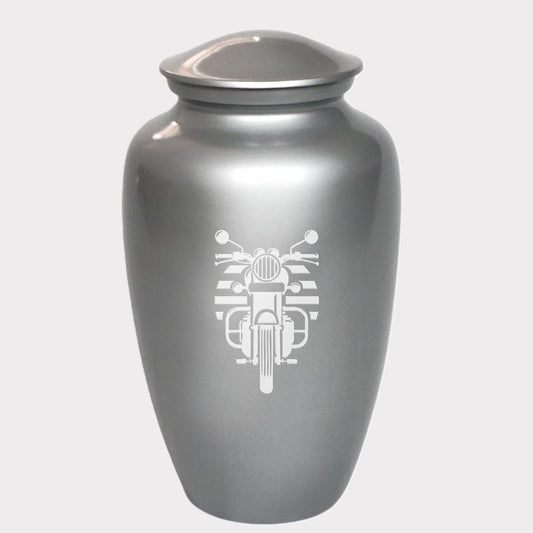 Classic Front Motorcycle Cremation Urn
