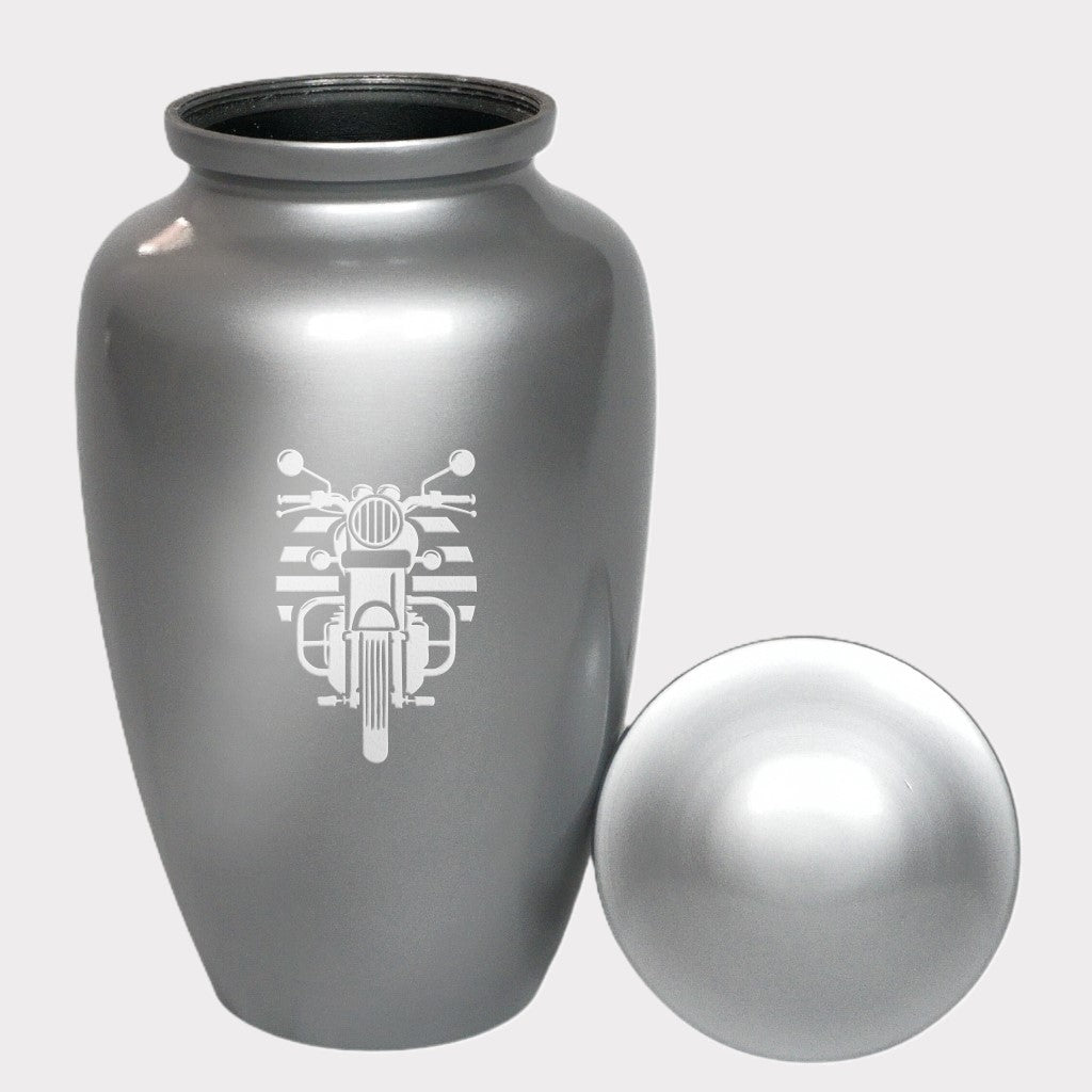 Classic Front Motorcycle Cremation Urn
