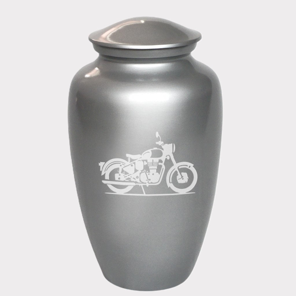 Classic Motorcycle Cremation Urn