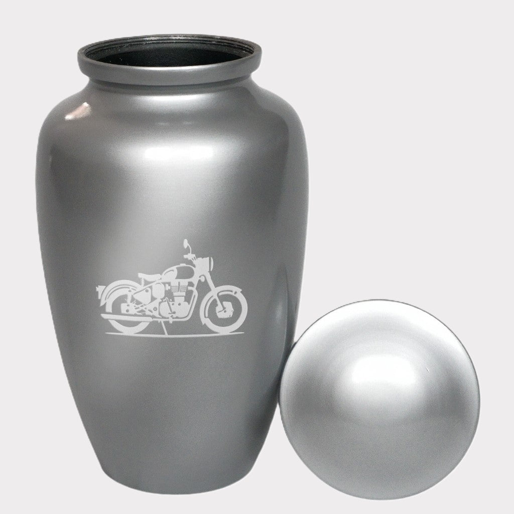 Classic Motorcycle Cremation Urn