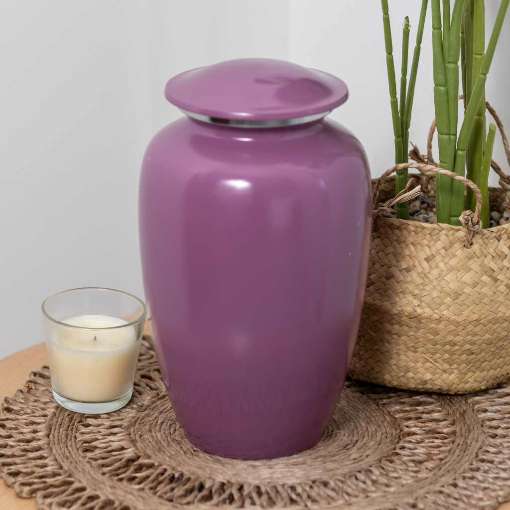 Classic Pink Cremation Urn - Customisable