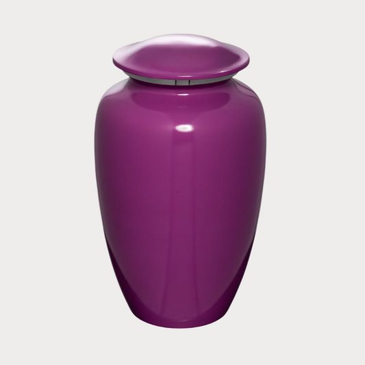 Classic Purple Cremation Urn - Customisable