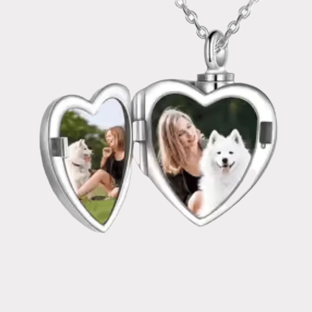 Diamond Paw Cremation Locket