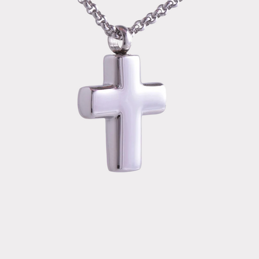 Elegant Cross Cremation Pendant