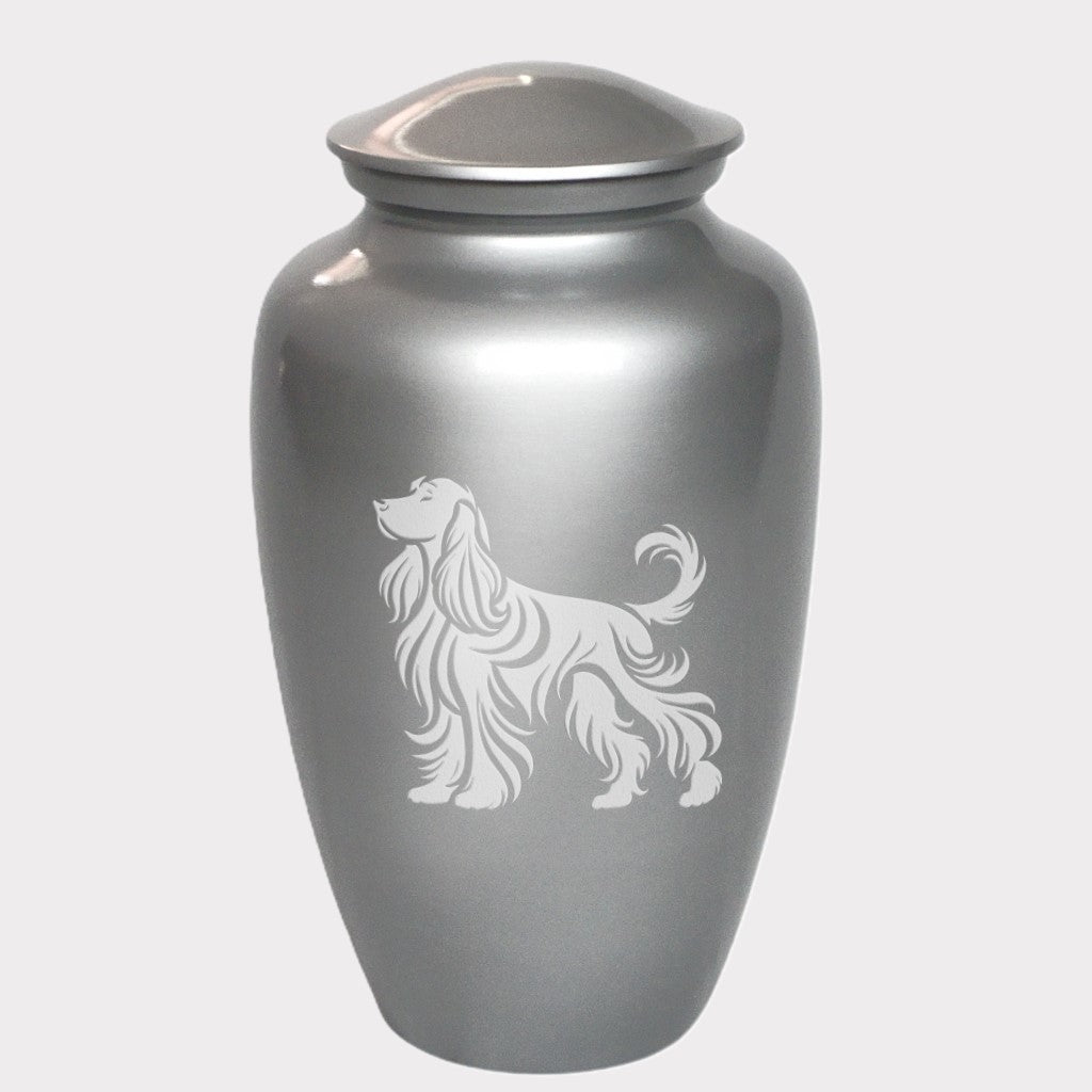 English Cocker Spaniel Dog Cremation Urn
