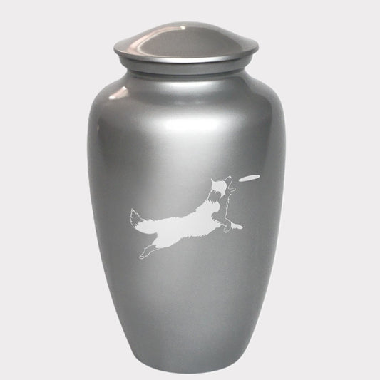 Fetch Border Collie Dog Cremation Urn