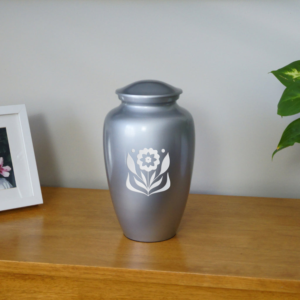 Floral Sunflower Cremation Urn