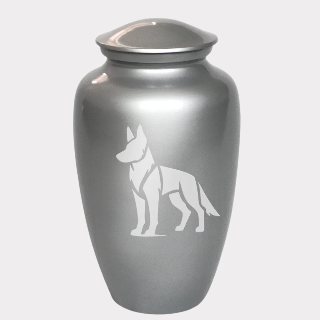 German Shepherd Dog Cremation Urn