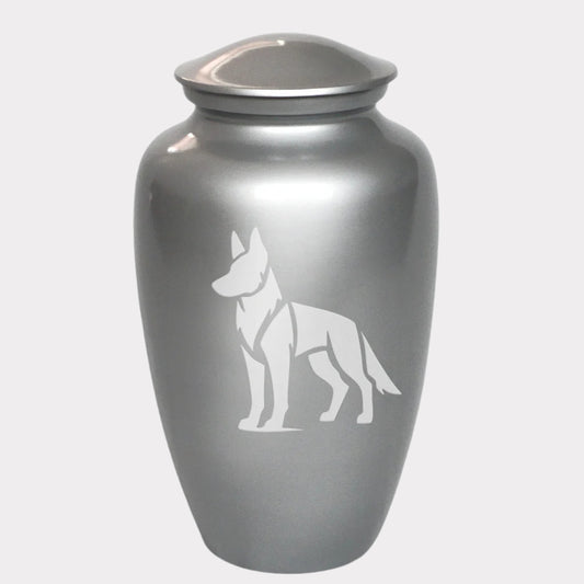 German Shepherd Dog Cremation Urn