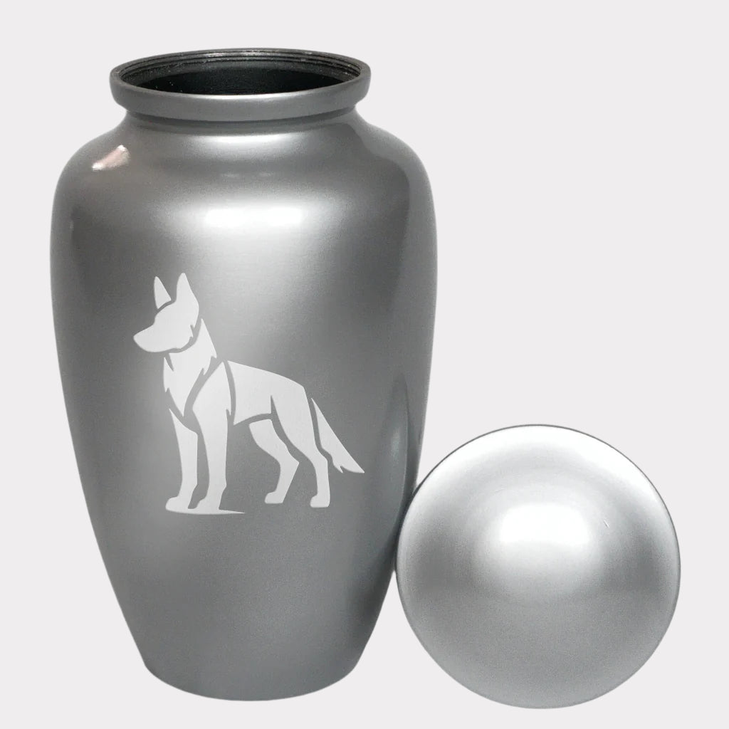 German Shepherd Dog Cremation Urn