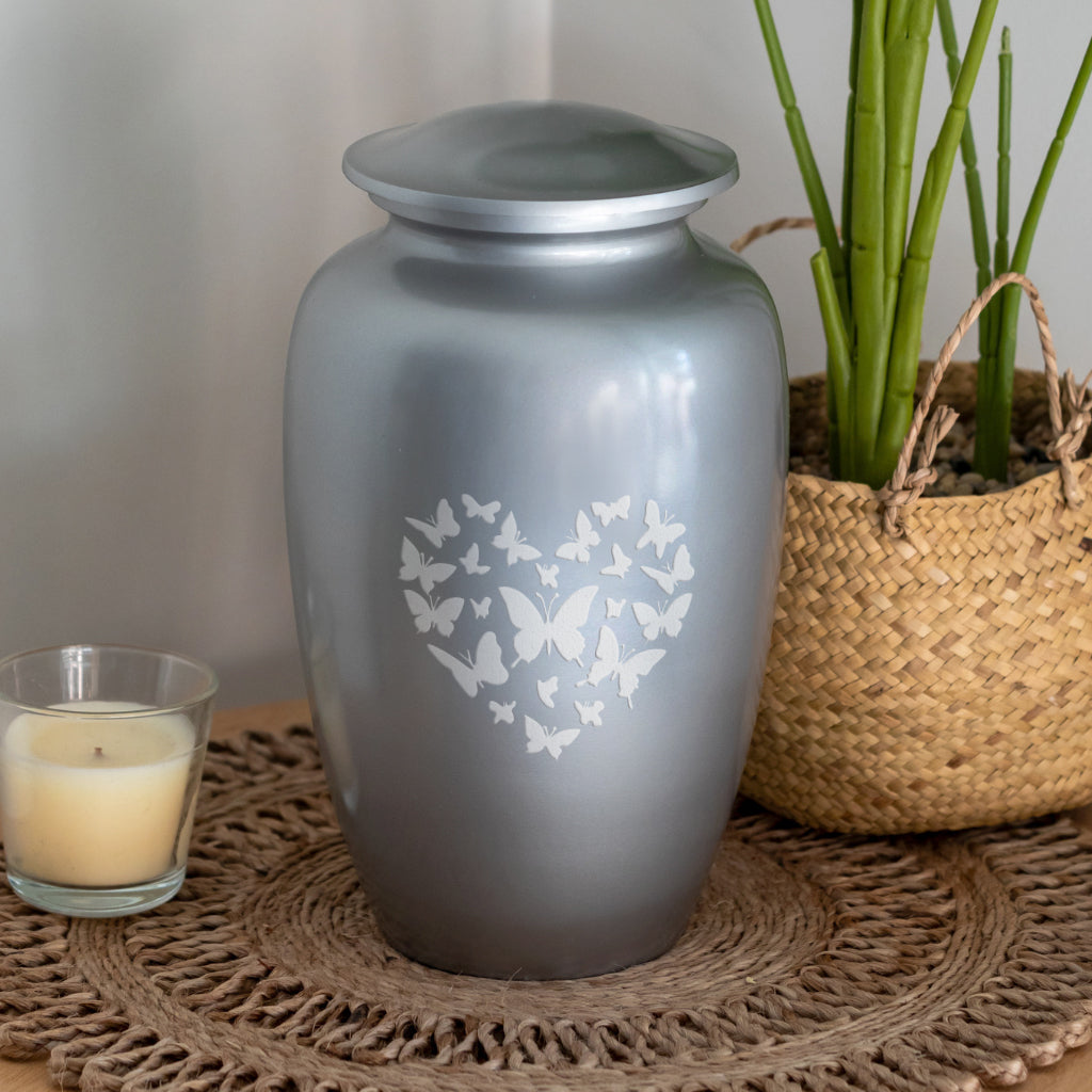 Heart Of Butterflies Cremation Urn
