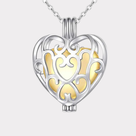 Heart Of Gold Cremation Necklace