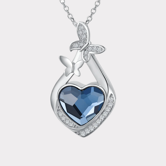 Heart Of The Butterfly Cremation Necklace