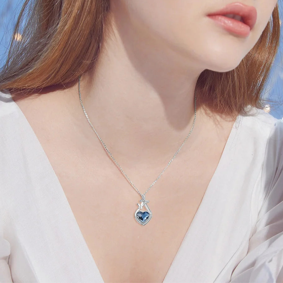 Heart Of The Butterfly Cremation Necklace