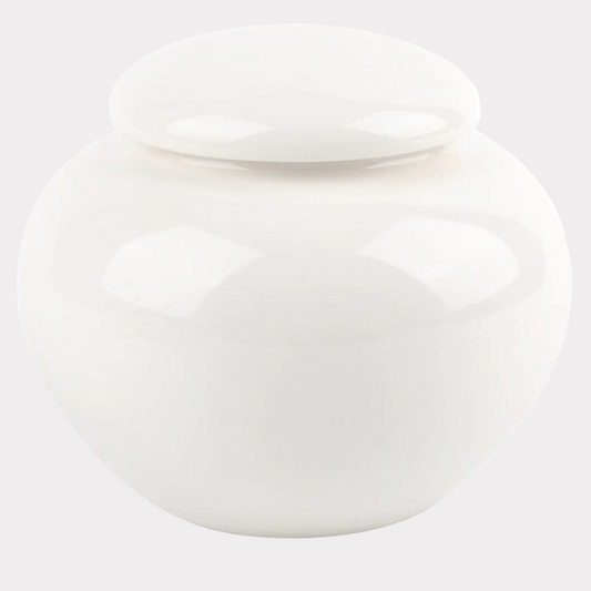 Ivory Ceramic Urn