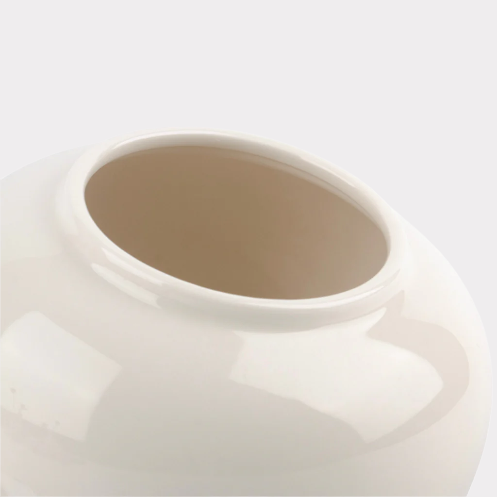 Ivory Ceramic Urn
