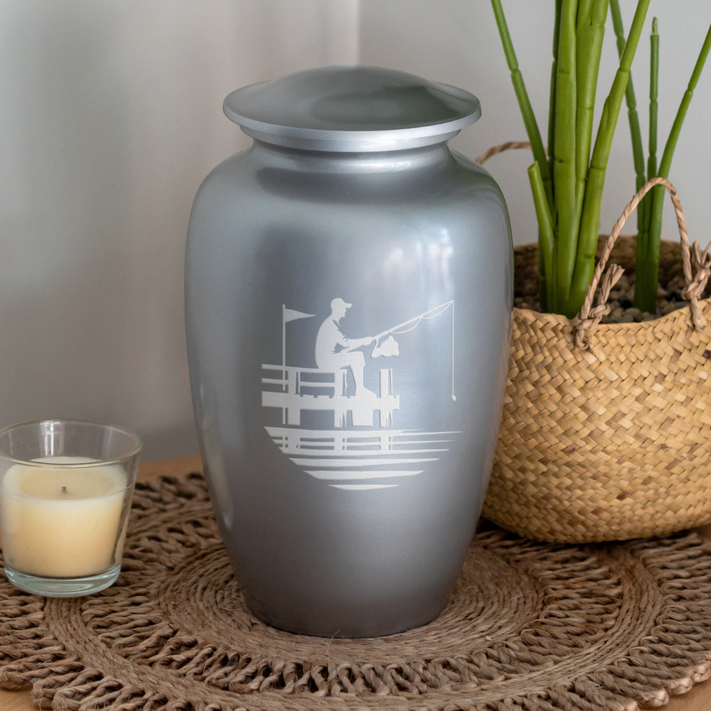 Jetty Fishing Cremation Urn
