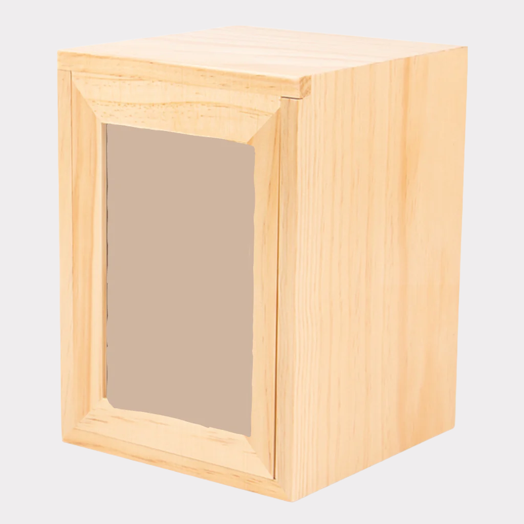 Large Photo Box Wood Cremation Urn