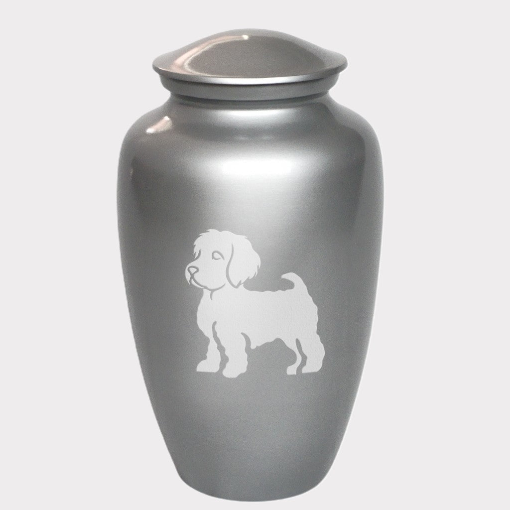 Maltese Cross Dog Cremation Urn
