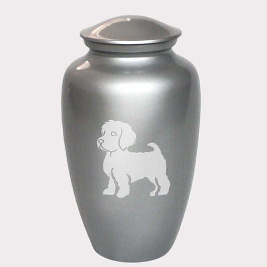 Maltese Cross Dog Cremation Urn