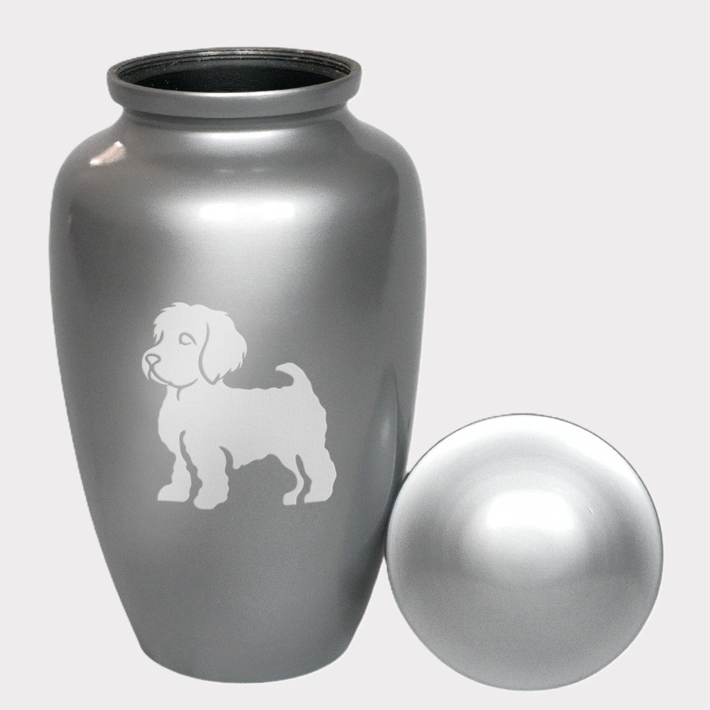 Maltese Cross Dog Cremation Urn