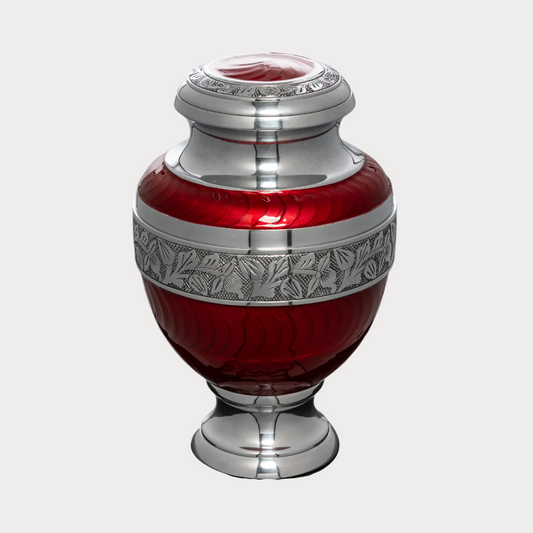 Maroon Regal Remembrance Cremation Urn