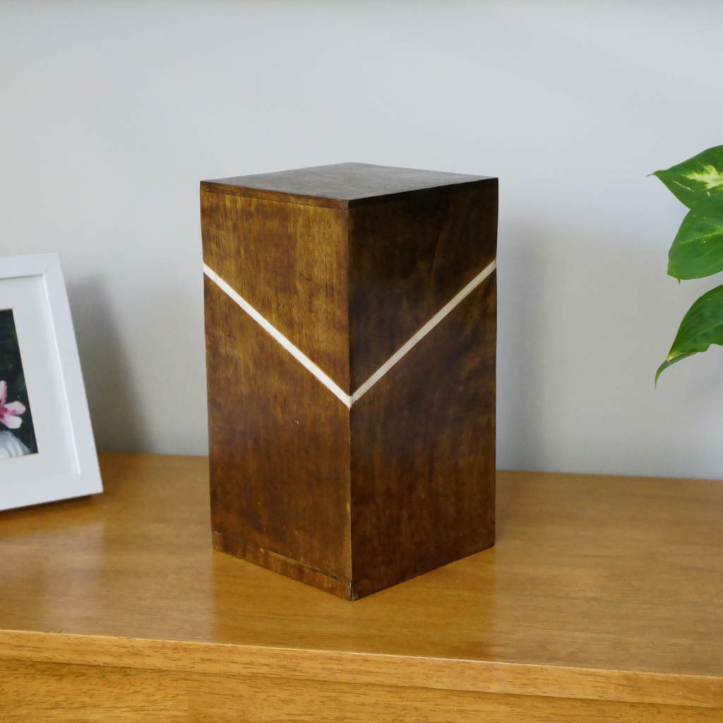 Modern Elegance Wood Cremation Urn