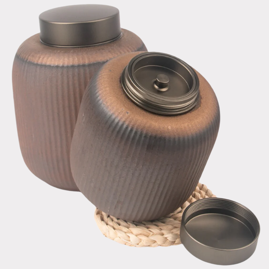 Modern Rustic Ceramic Cremation Urn