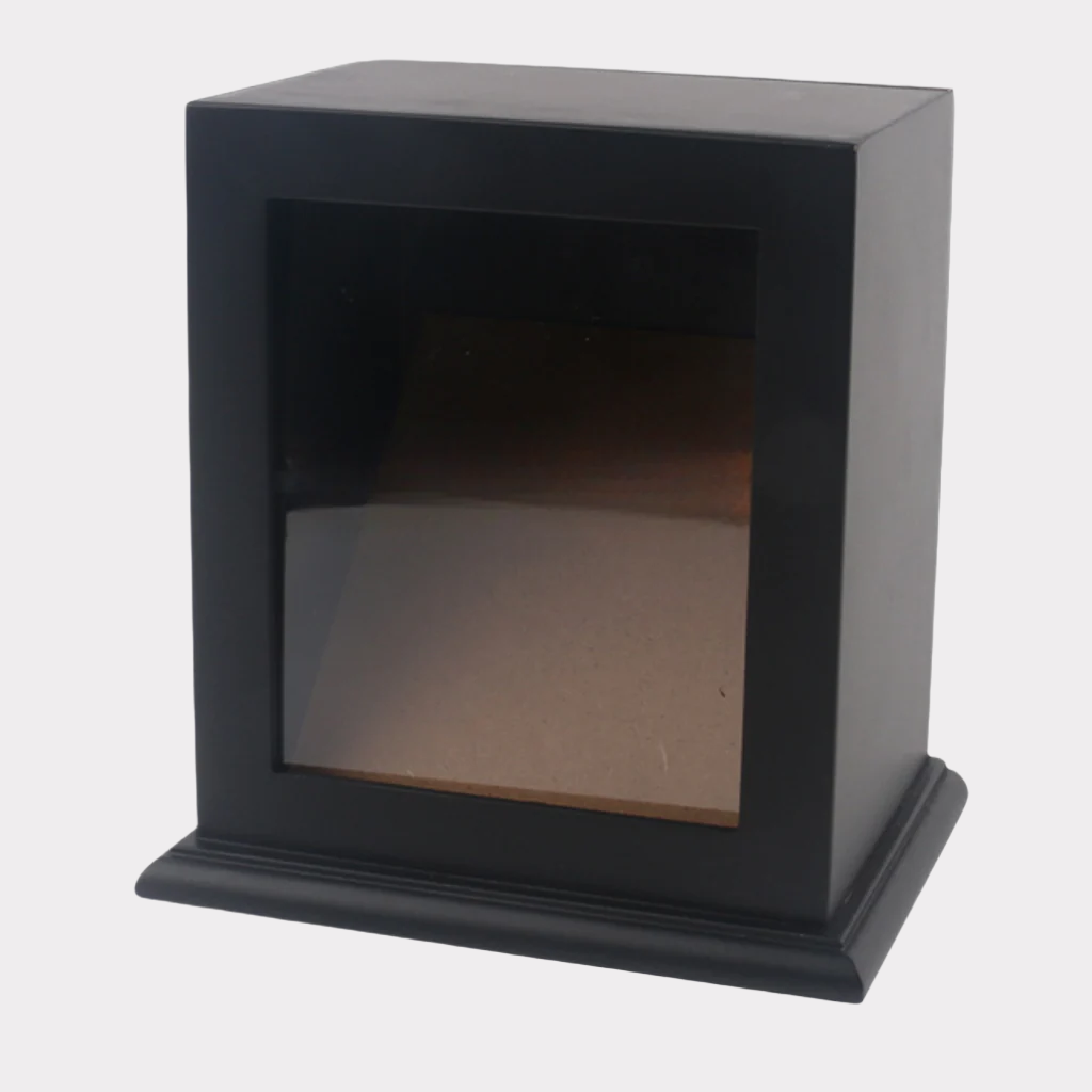 Onyx Photo Box Small Wood Cremation Urn