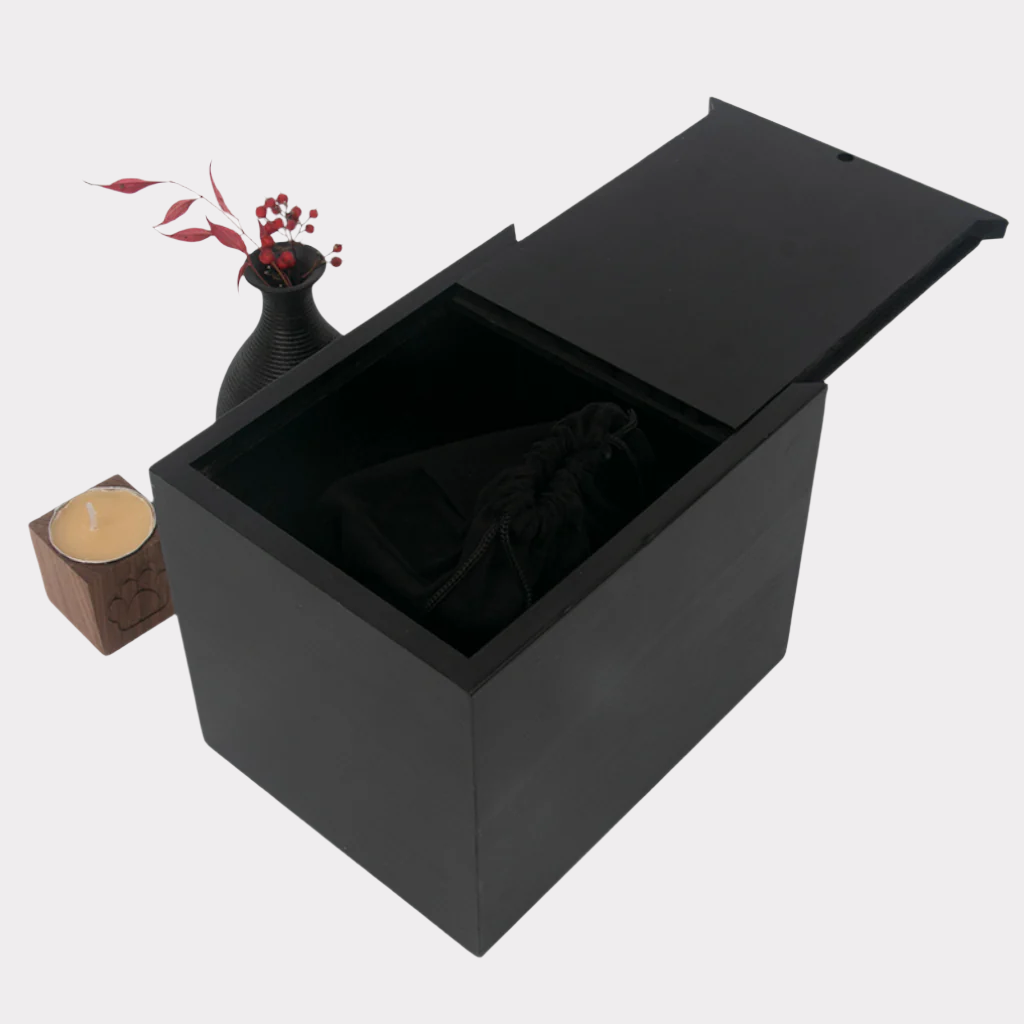 Onyx Photo Box Wood Cremation Urn