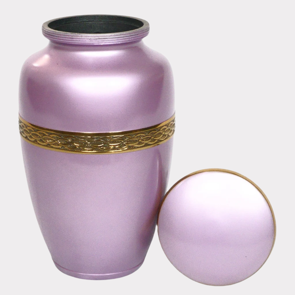 Pastel Pink Cremation Urn